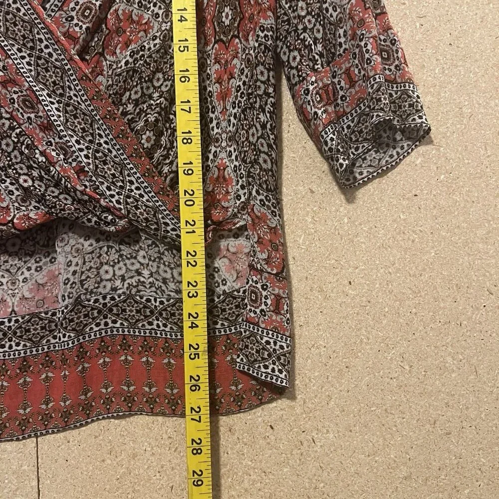 Bailey 44 Women's Top Paisley Size Small Hi/Low V Neck Boho Bohemia Casual - Picture 6 of 8